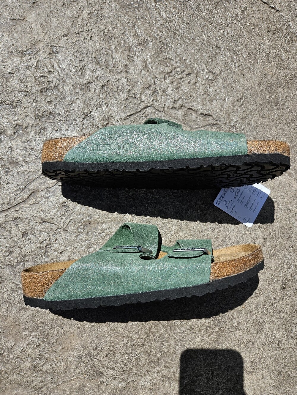 Birkenstock Arizona Shimmering Thyme Suede 40 R - Picture 3 of 6